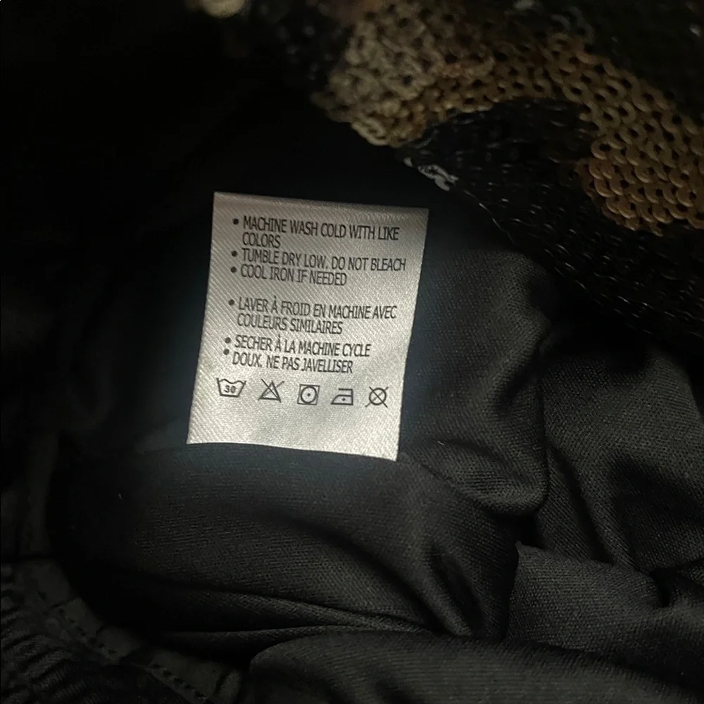 NWT Anthropologie Camo Sequin Jogger Trouser Pants L - Picture 15 of 16